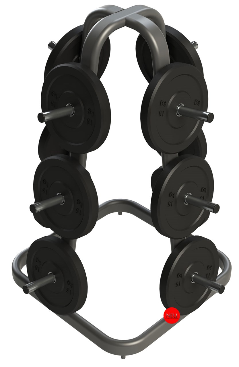 Bild von Exigo Olympic Bumper Plate Weight Tree mit 12 Aufnahmen