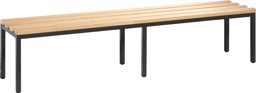 Zeige Details für Freistehende Sitz- und Garderobenbank, ohne Schuhrost, Maße: 1960 x 420 x 353 mm (Aussenmaß:B x H x T)  Bild von Freistehende Sitz- und Garderobenbank, ohne Schuhrost, Maße: 1960 x 420 x 353 mm (Aussenmaß:B x H x T)