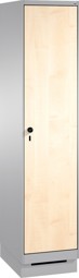 Zeige Details für Garderobenschrank einteilig, 1 Fach S3000 Evolo mit 300 mm, HPL Dekortüren, mit Sokkel Bild von Garderobenschrank einteilig, 1 Fach S3000 Evolo mit 300 mm, HPL Dekortüren, mit Sokkel