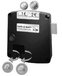Zeige Details für SAFE-O-MAT® twin-coin Pfandschloss Bild von SAFE-O-MAT® twin-coin Pfandschloss