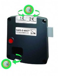Zeige Details für SAFE-O-MAT® twin-coin Pfandschloss Bild von SAFE-O-MAT® twin-coin Pfandschloss