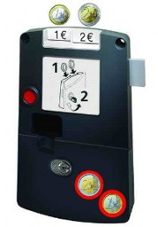 Zeige Details für SAFE-O-MAT® twin-coin Kassierschloss Bild von SAFE-O-MAT® twin-coin Kassierschloss