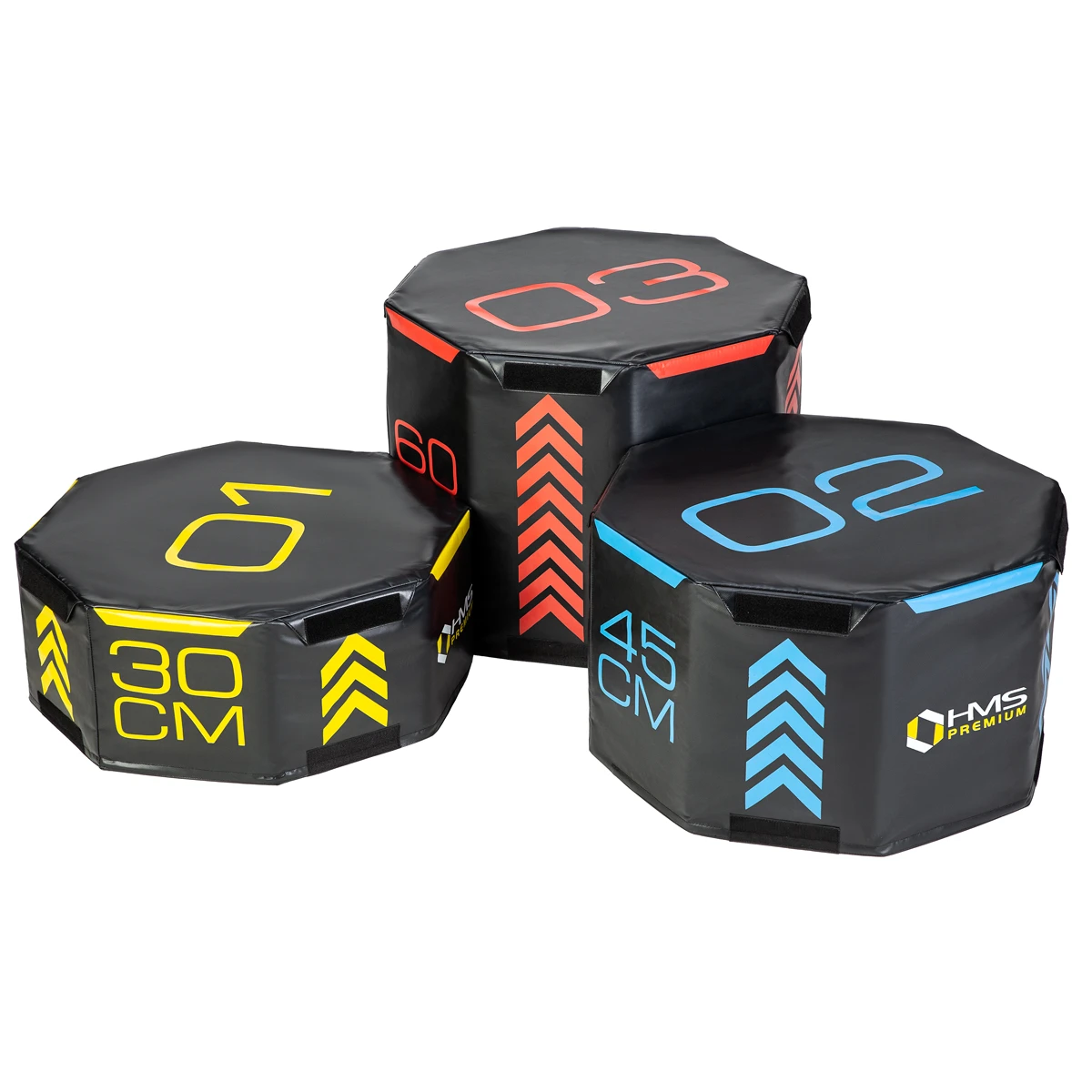 Soft Plyo-Boxen Octagon Set Premium HMS PYOBS01 - 3 Teile